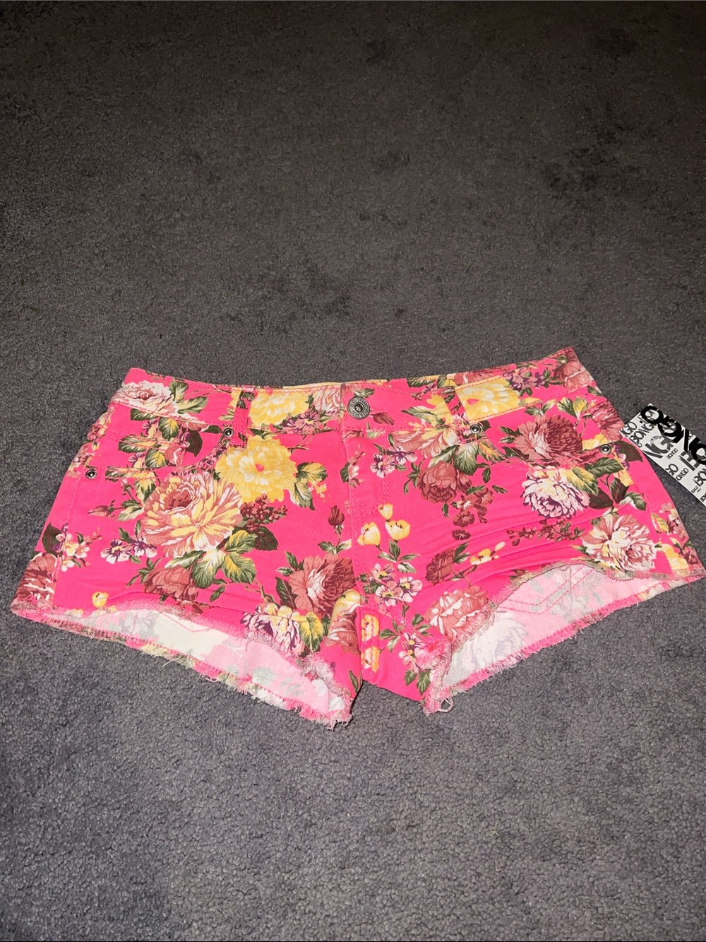Bongo denim floral jean shorts 9